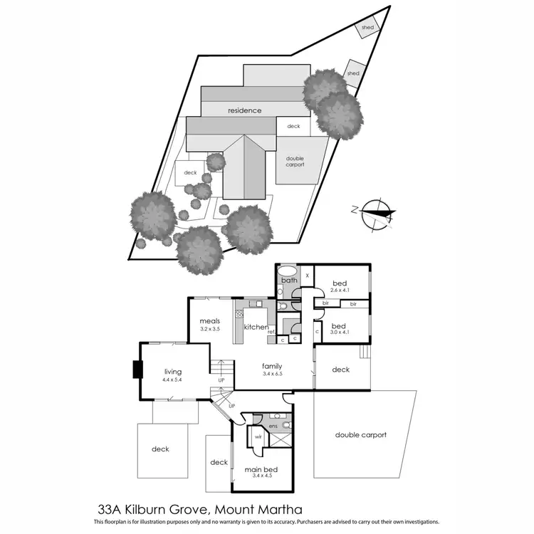 Floorplan of Homely house listing, 33A Kilburn Grove, Mount Martha VIC 3934