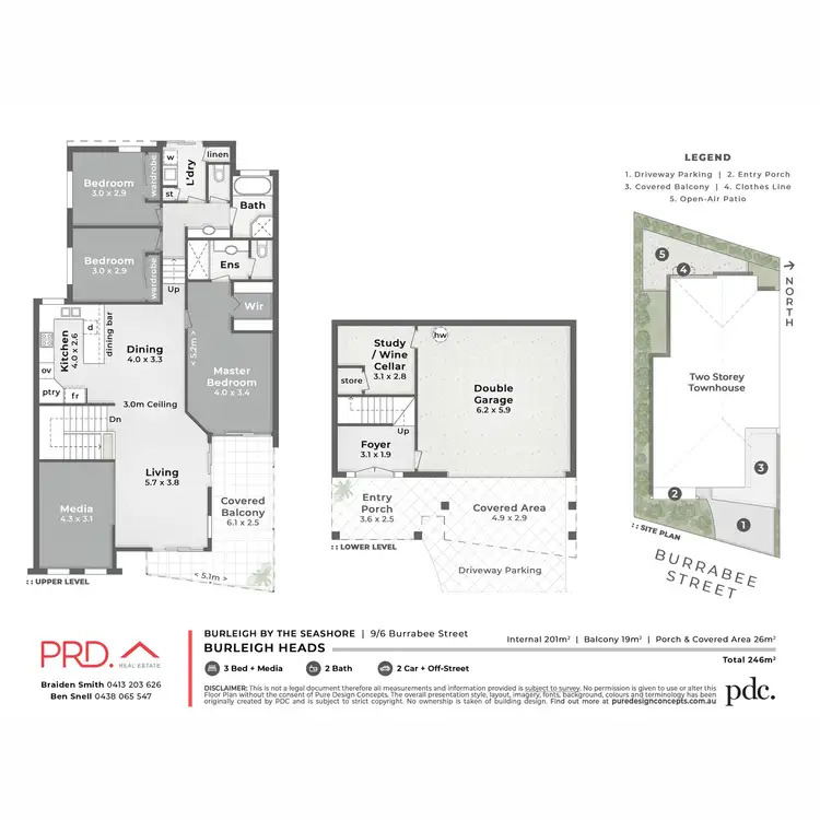 Floorplan of Homely townhouse listing, 9/6 Burrabee Street, Burleigh Heads QLD 4220