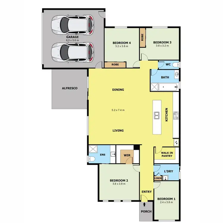 Floorplan of Homely house listing, 22 Risdon Circuit, Tarneit VIC 3029