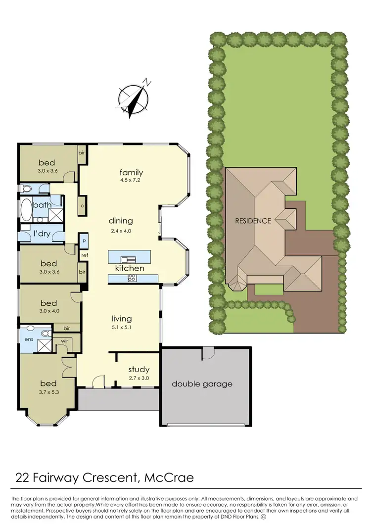 Floorplan of Homely house listing, 22 Fairway Crescent, Mccrae VIC 3938