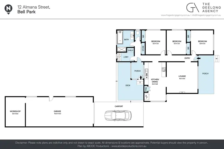 Floorplan of Homely house listing, 12 Almana Street, Bell Park VIC 3215