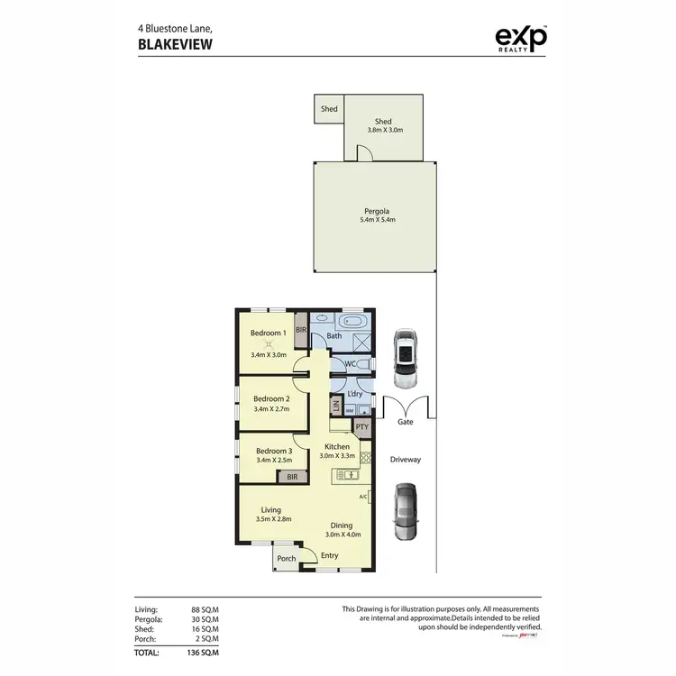 Floorplan of Homely house listing, 4 Bluestone Lane, Blakeview SA 5114