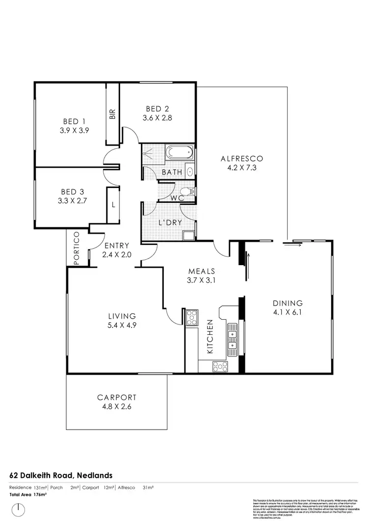 Floorplan of Homely house listing, 62 Dalkeith Road, Nedlands WA 6009