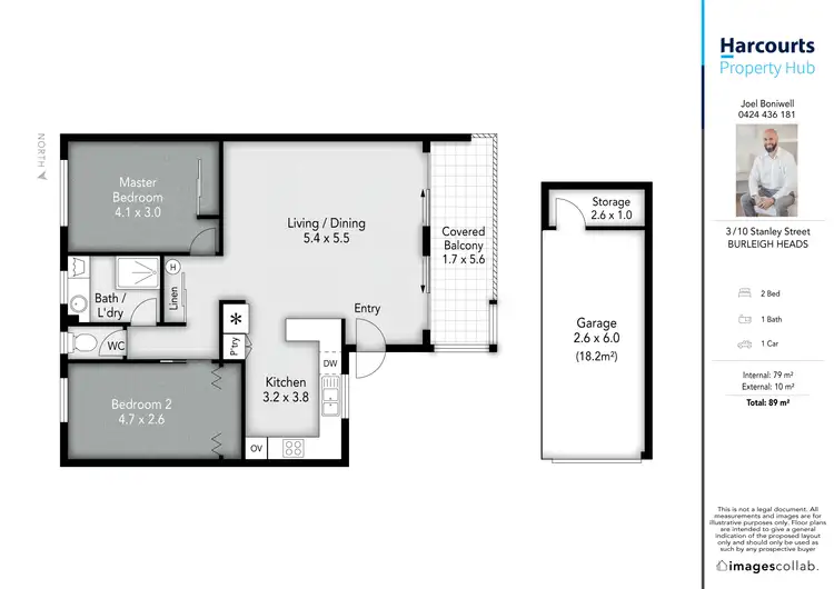 Floorplan of Homely unit listing, 57/15 Santa Monica Road, Miami QLD 4220