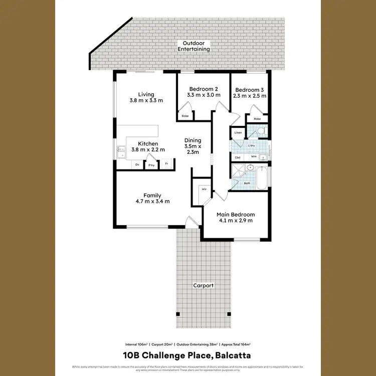 Floorplan of Homely house listing, 10B Challenge Place, Balcatta WA 6021