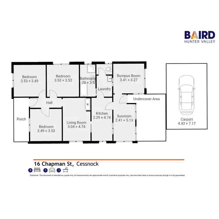 Floorplan of Homely house listing, 16 Chapman Street, Cessnock NSW 2325