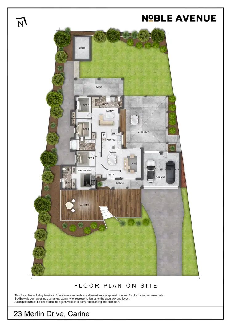 Floorplan of Homely house listing, 23 Merlin Drive, Carine WA 6020