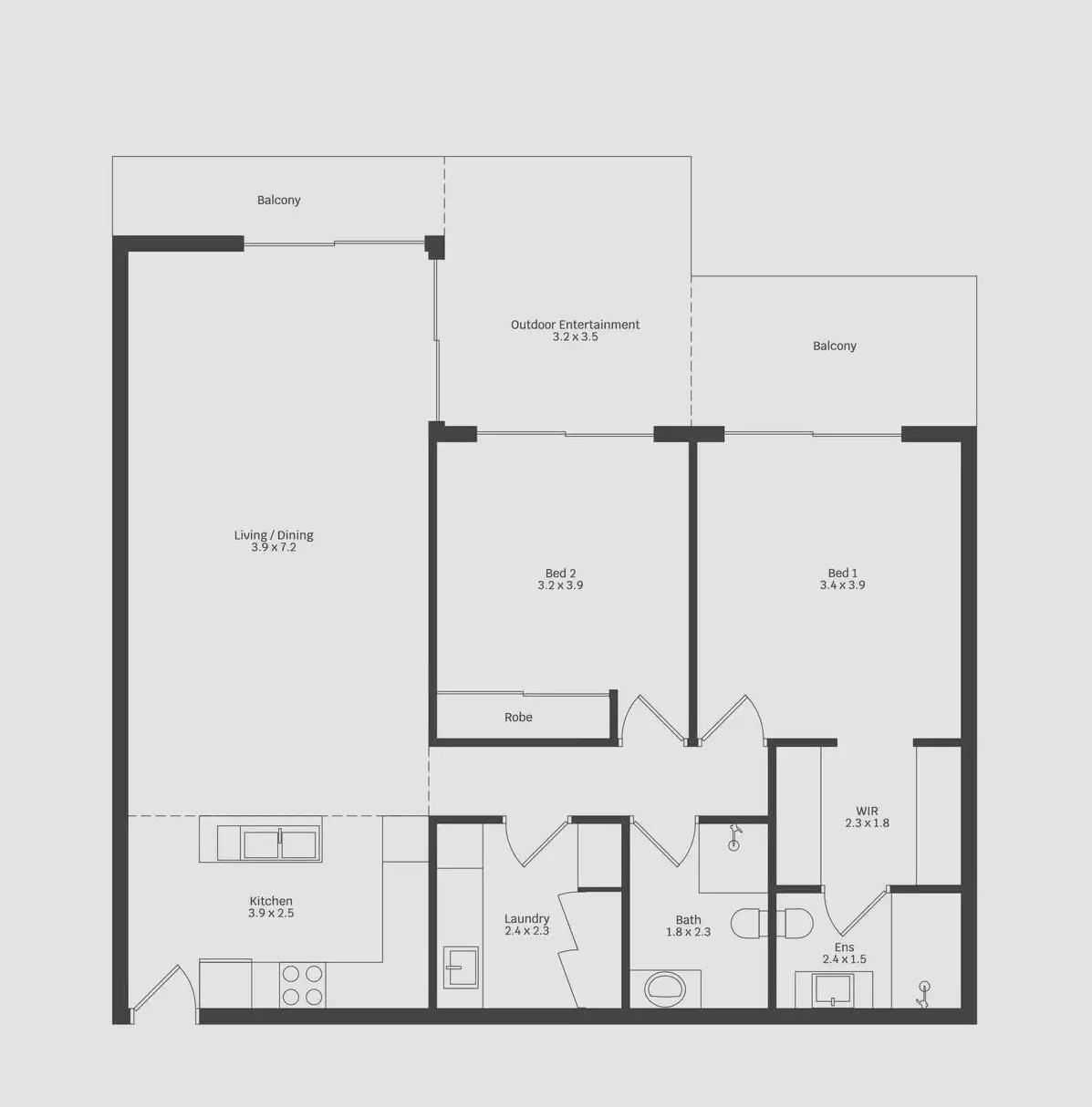 Floorplan of Homely apartment listing, 16/22 Gladstone Avenue, Wollongong NSW 2500
