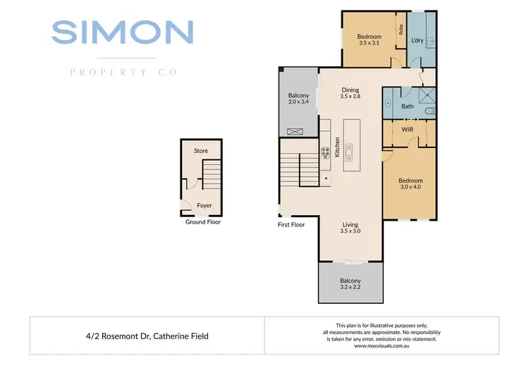 Floorplan of Homely house listing, 4/2 Rosemount Drive, Catherine Field NSW 2557