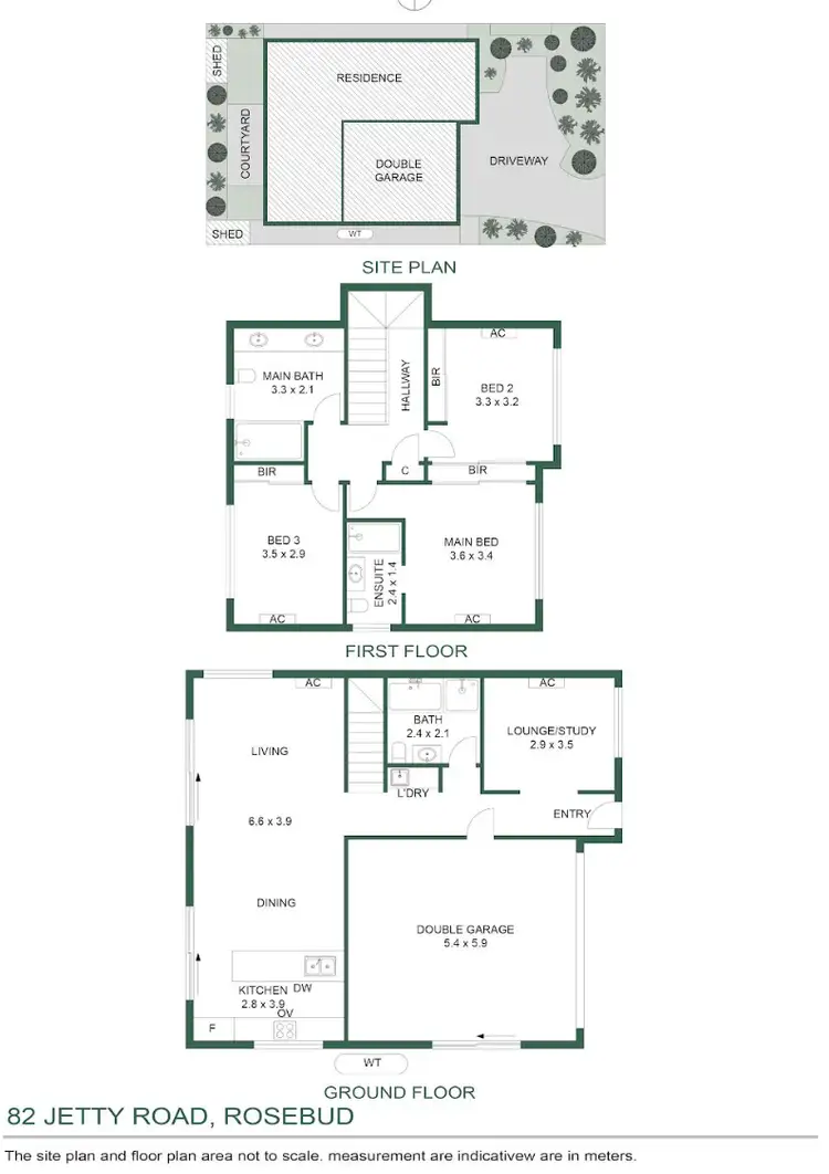 Floorplan of Homely townhouse listing, 82 Jetty Road, Rosebud VIC 3939
