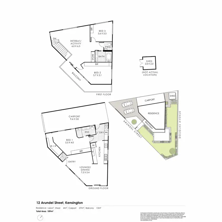 Floorplan of Homely house listing, 12 Arundel Street, Kensington WA 6151
