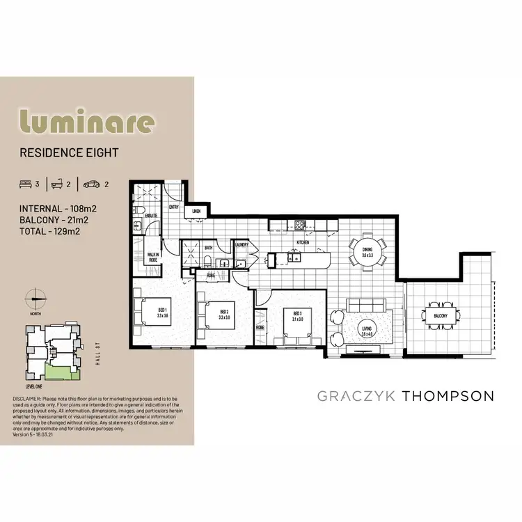 Floorplan of Homely unit listing, 8/94 Hall Street, Alderley QLD 4051