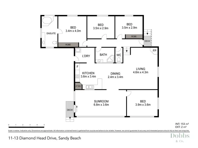 Floorplan of Homely house listing, 11-13 Diamond Head Drive, Sandy Beach NSW 2456