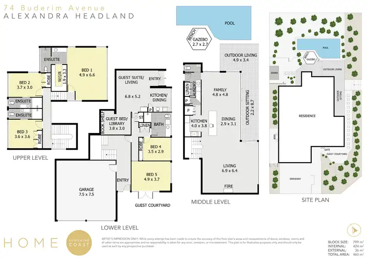 Floorplan of Homely house listing, 74 Buderim Avenue, Alexandra Headland QLD 4572