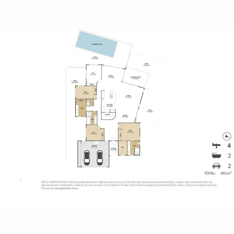 Floorplan of Homely house listing, 48 Raptor Parade, Banksia Beach QLD 4507