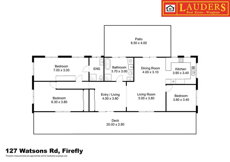 Floorplan of Homely rural property listing, 127 Watsons Road, Firefly NSW 2429
