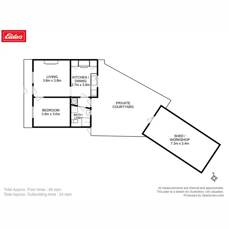 Floorplan of Homely house listing, 22A South Street, Battery Point TAS 7004