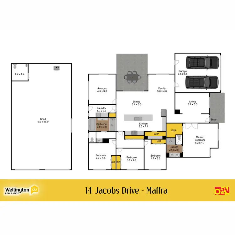 Floorplan of Homely house listing, 14 Jacobs Drive, Maffra VIC 3860