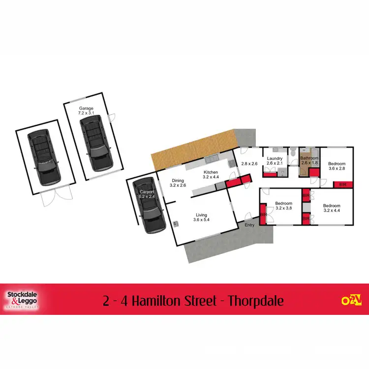 Floorplan of Homely house listing, 2-4 Hamilton Street, Thorpdale VIC 3835