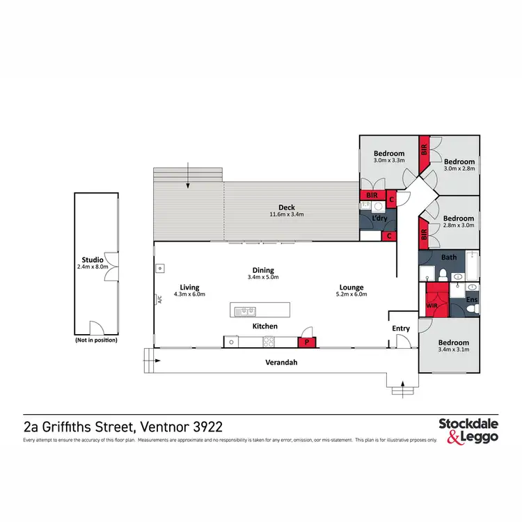 Floorplan of Homely house listing, 2a Griffiths Street, Ventnor VIC 3922