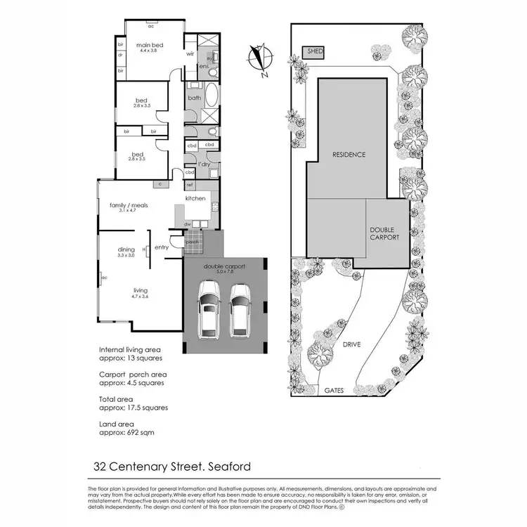 Floorplan of Homely house listing, 32 Centenary Street, Seaford VIC 3198
