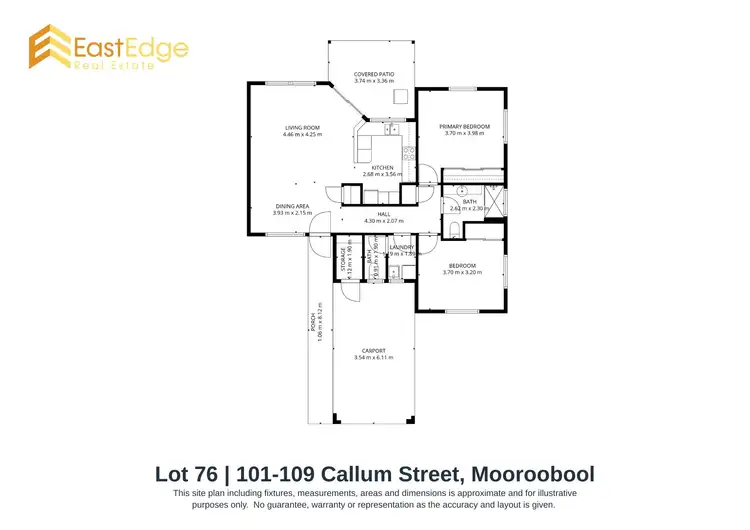 Floorplan of Homely unit listing, Lot 76/101-109 Callum Street, Mooroobool QLD 4870