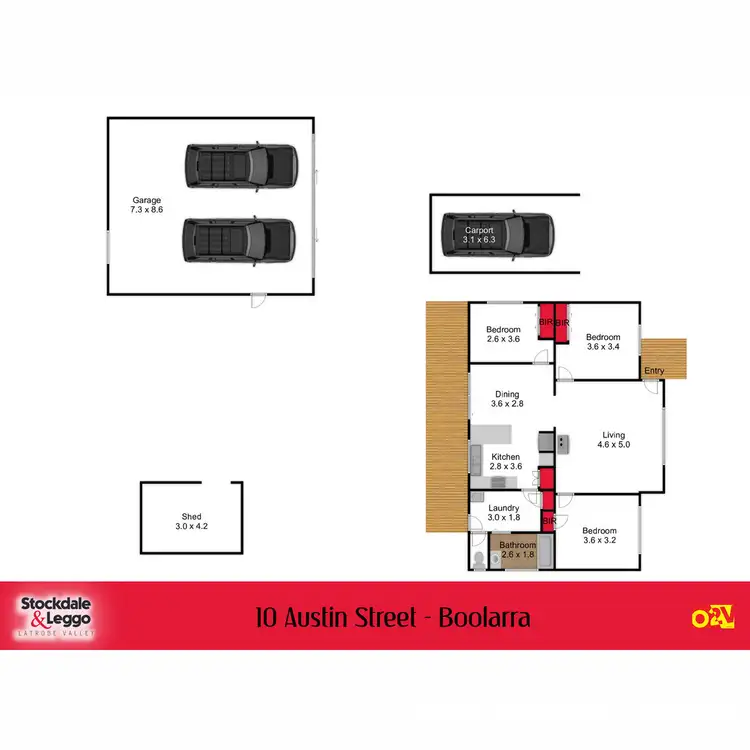 Floorplan of Homely house listing, 10 Austin Street, Boolarra VIC 3870