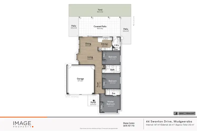 Floorplan of Homely house listing, 44 Swanton Drive, Mudgeeraba QLD 4213