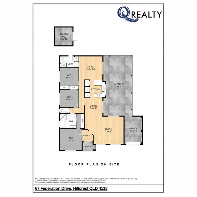 Floorplan of Homely house listing, 67 Federation Drive, Hillcrest QLD 4118