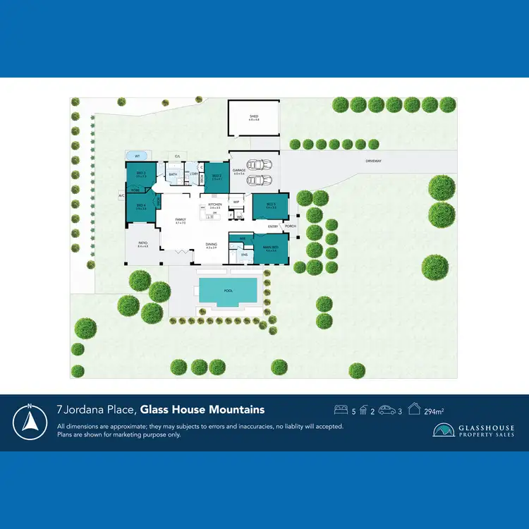 Floorplan of Homely house listing, 7 Jordana Place, Glass House Mountains QLD 4518