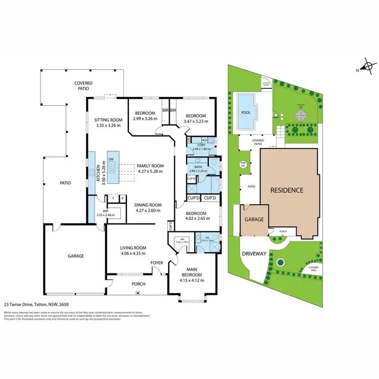 Floorplan of Homely house listing, 23 Tamar Drive, Tatton NSW 2650