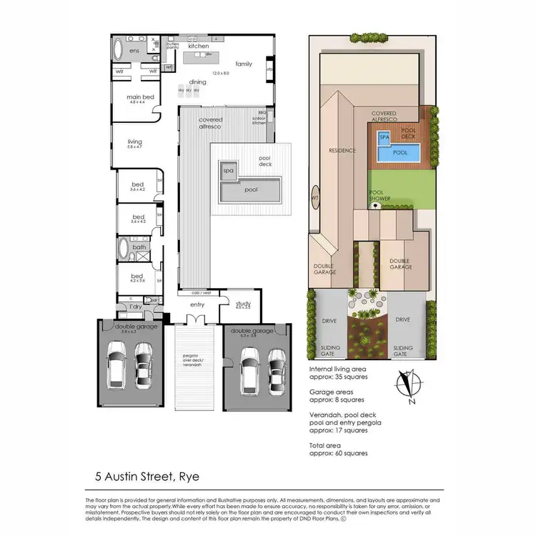 Floorplan of Homely house listing, 5 Austin Street, Rye VIC 3941