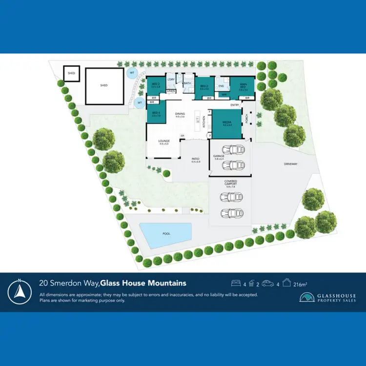 Floorplan of Homely house listing, 20 Smerdon Way, Glass House Mountains QLD 4518