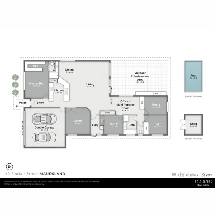 Floorplan of Homely house listing, 13 Sinclair Street, Maudsland QLD 4210