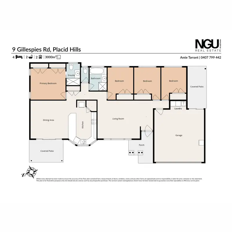 Floorplan of Homely house listing, 9 Gillespies Road, Placid Hills QLD 4343