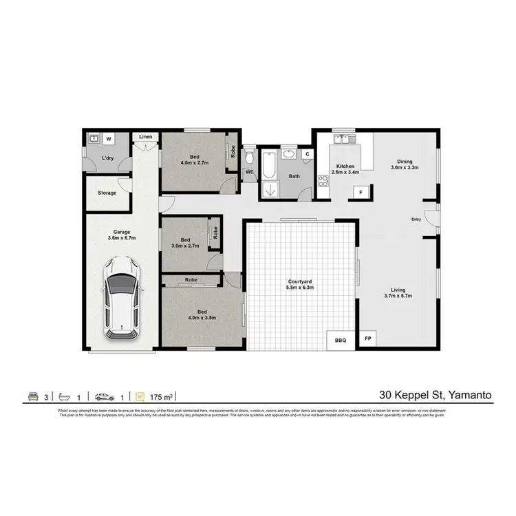 Floorplan of Homely house listing, 30 Keppel Street, Yamanto QLD 4305