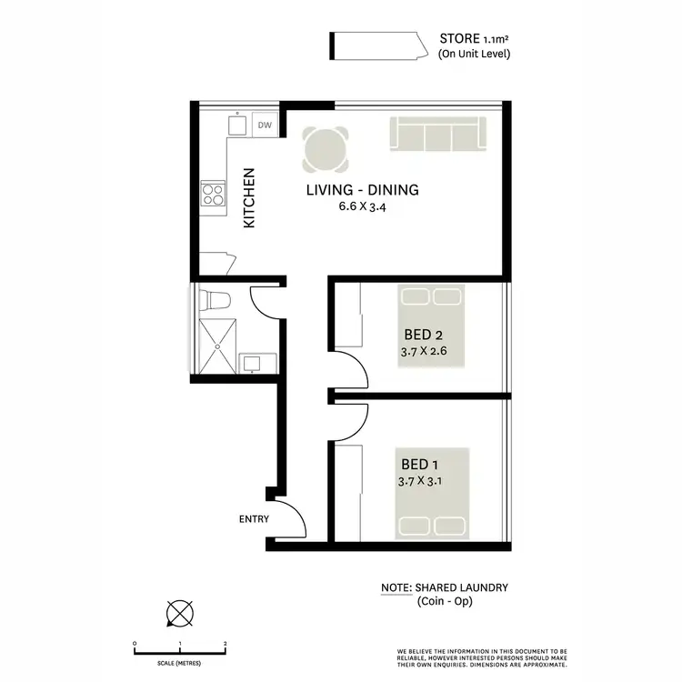 Floorplan of Homely apartment listing, 304/40 Stephen Street, Paddington NSW 2021