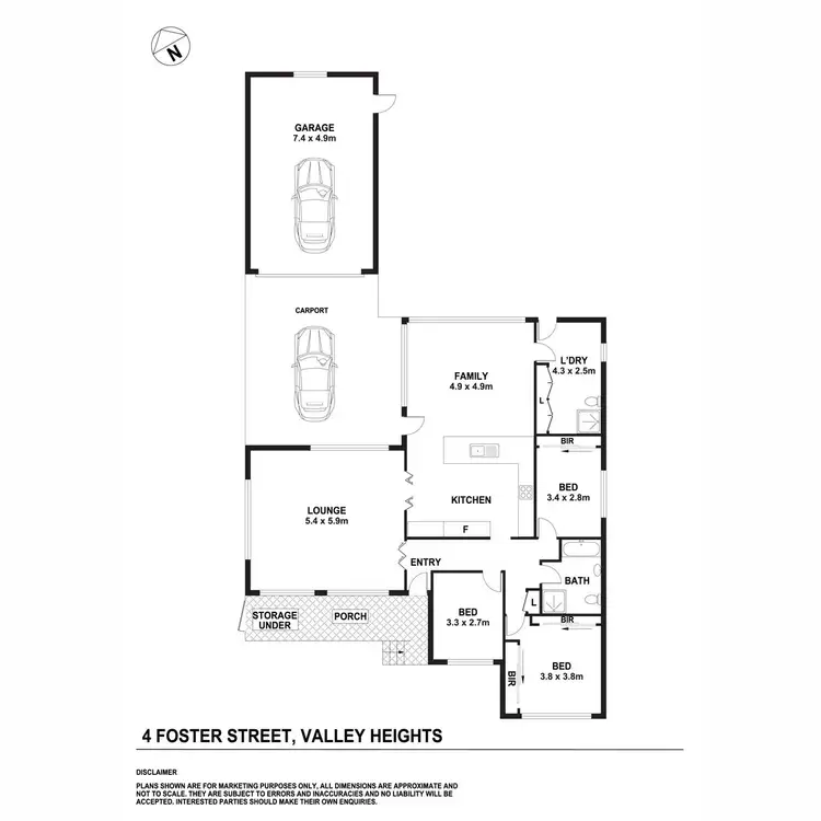 Floorplan of Homely house listing, 4 Foster Street, Valley Heights NSW 2777