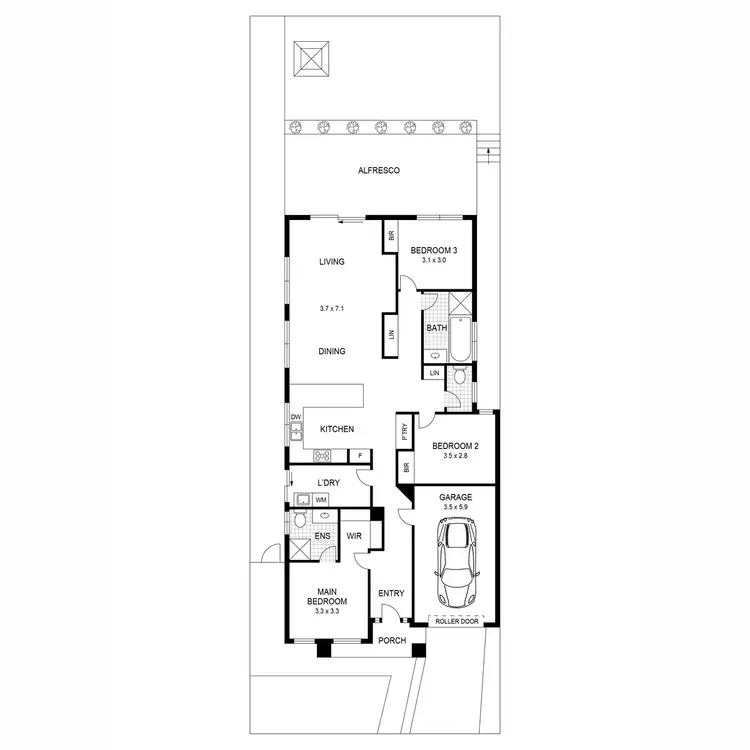 Floorplan of Homely house listing, 8 Yellowstone Avenue, Curlewis VIC 3222