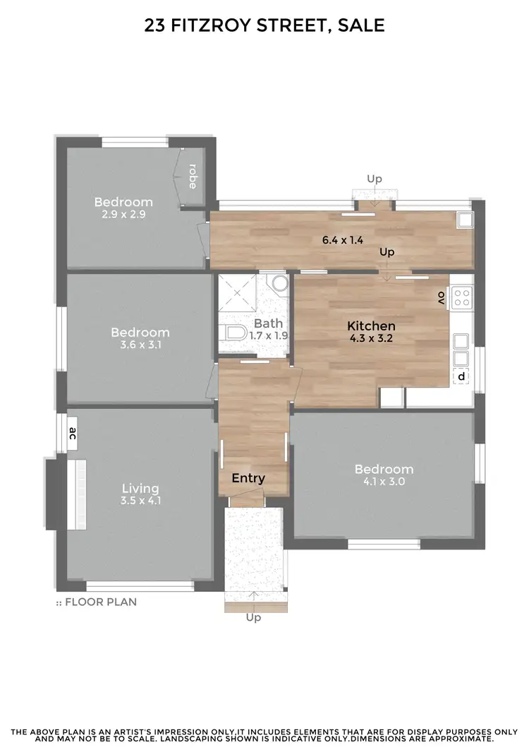 Floorplan of Homely house listing, 23 Fitzroy Street, Sale VIC 3850
