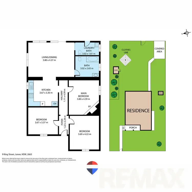 Floorplan of Homely house listing, 9 King Street, Junee NSW 2663