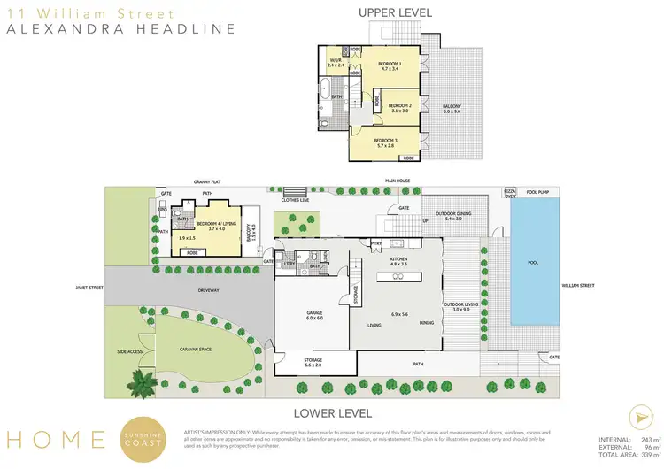 Floorplan of Homely house listing, 11 William Street, Alexandra Headland QLD 4572