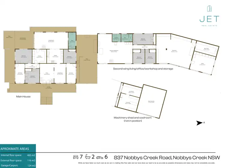 Floorplan of Homely house listing, 837 Nobbys Creek Road, Nobbys Creek NSW 2484