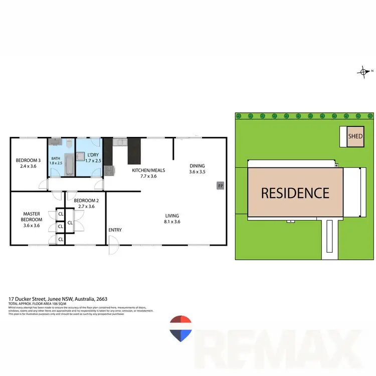 Floorplan of Homely house listing, 17 Ducker Street, Junee NSW 2663