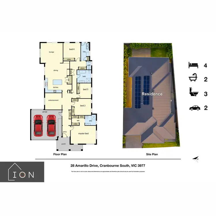 Floorplan of Homely house listing, 28 Amarillo Drive, Cranbourne South VIC 3977