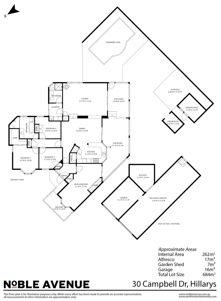 Floorplan of Homely house listing, 30 Campbell Drive, Hillarys WA 6025