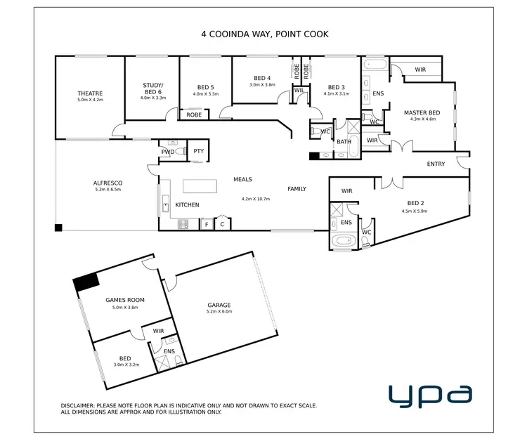 Floorplan of Homely house listing, 4 Cooinda Way, Point Cook VIC 3030