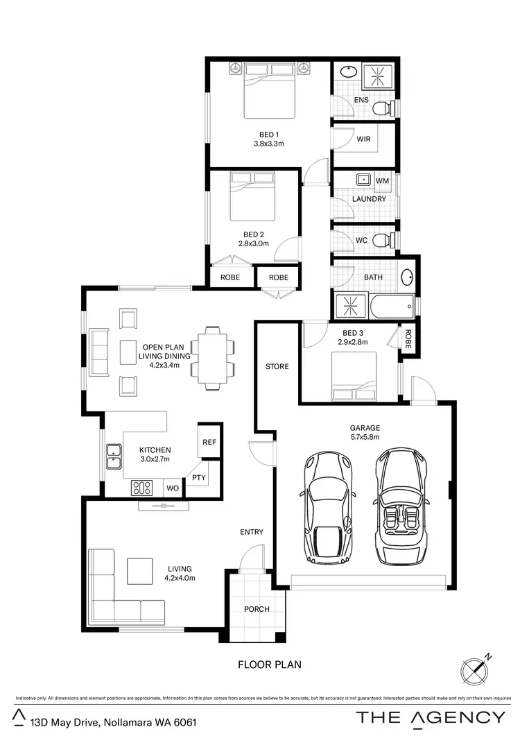 Floorplan of Homely house listing, 13D May Drive, Nollamara WA 6061