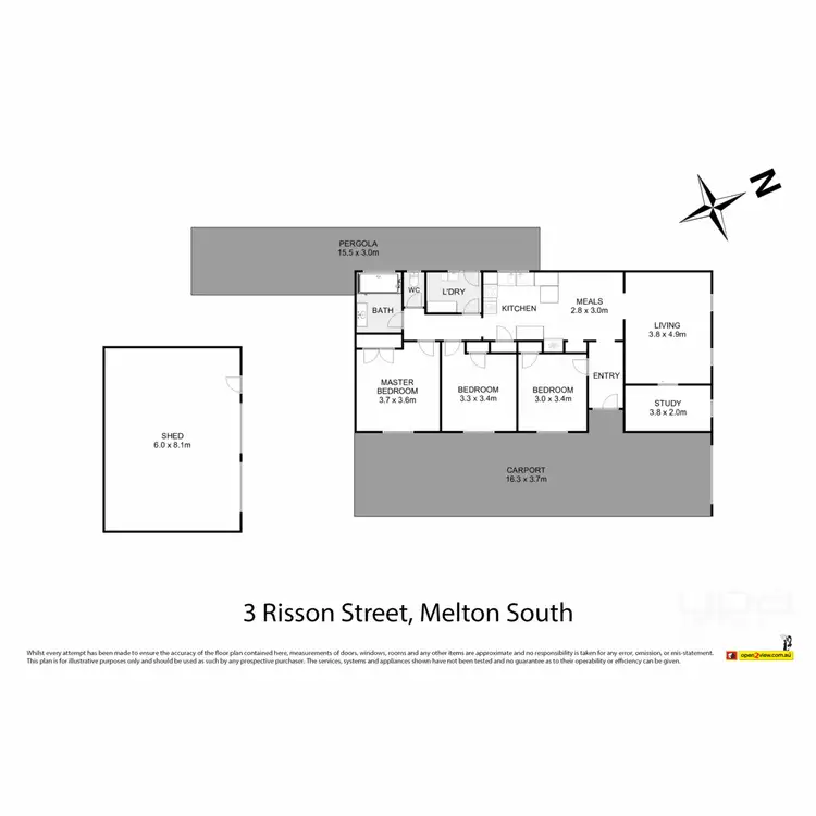 Floorplan of Homely house listing, 3 Risson Street, Melton South VIC 3338