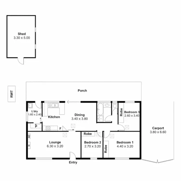 Floorplan of Homely house listing, 8 Hammond Avenue, Brahma Lodge SA 5109